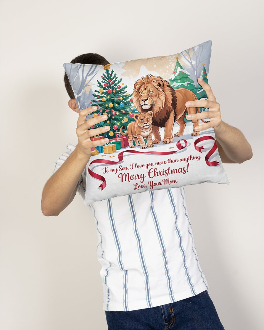 TO MY SON - CHRISTMAS PILLOW – PERFECT GIFT FROM MOM