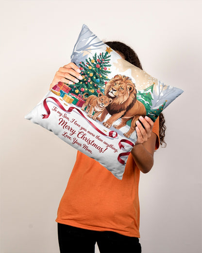 TO MY SON - CHRISTMAS PILLOW – PERFECT GIFT FROM MOM