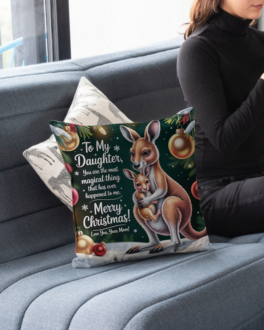 TO MY DAUGHTER- CHRISTMAS PILLOW – PERFECT GIFT FROM MOM