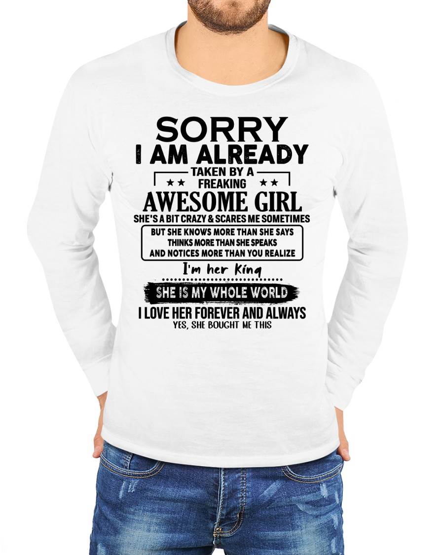 TO MY HUSBAND/BOYFRIEND - TAKEN BY A FREAKING AWESOME GIRL - GIFT FROM WIFE/GIRLFRIEND - NTTD00 (SKU.AT16-00)