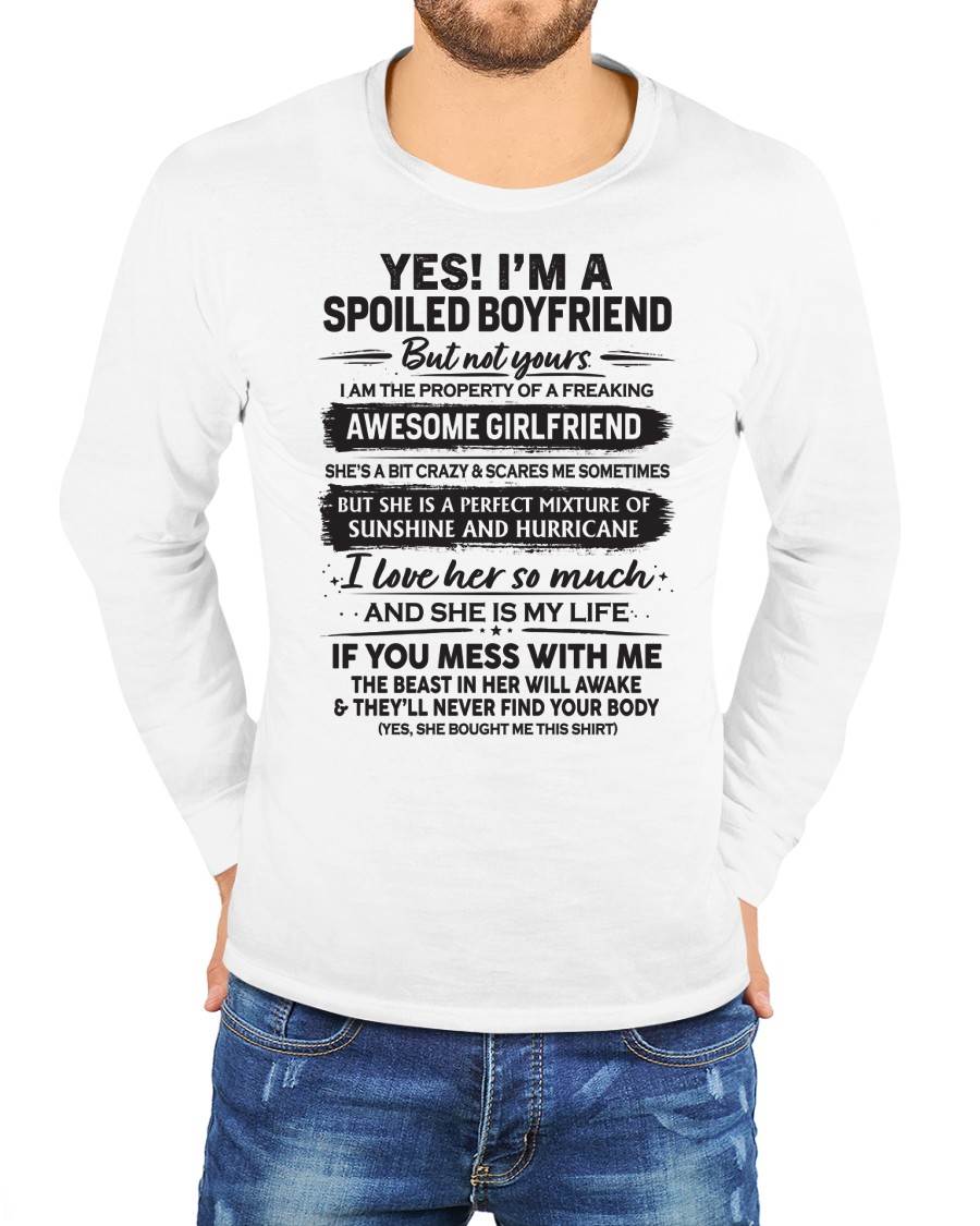 I'M A SPOILED BOYFRIEND - GIFT FROM WIFE/GIRLFRIEND - NTTD00 (SKU26T-01250-00)