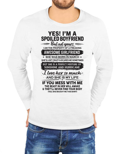 MARCH - I'M A SPOILED BOYFRIEND - GIFT FROM WIFE/GIRLFRIEND - NTTD03 (SKU26T-01250-03)