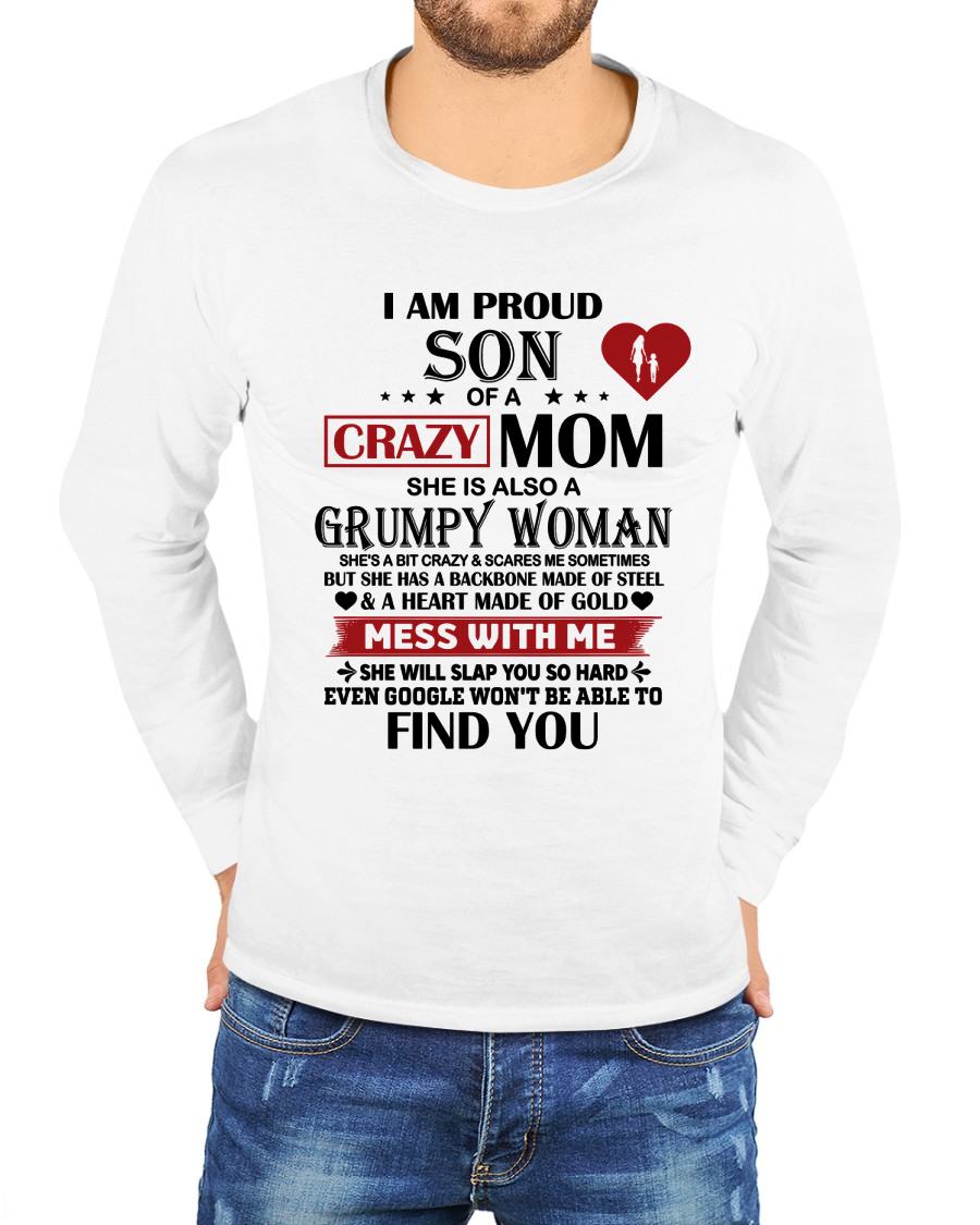 PROUD SON OF A CRAZY MOM - GIFT FROM MOM - NTTD00 (SKU2603-192-00)