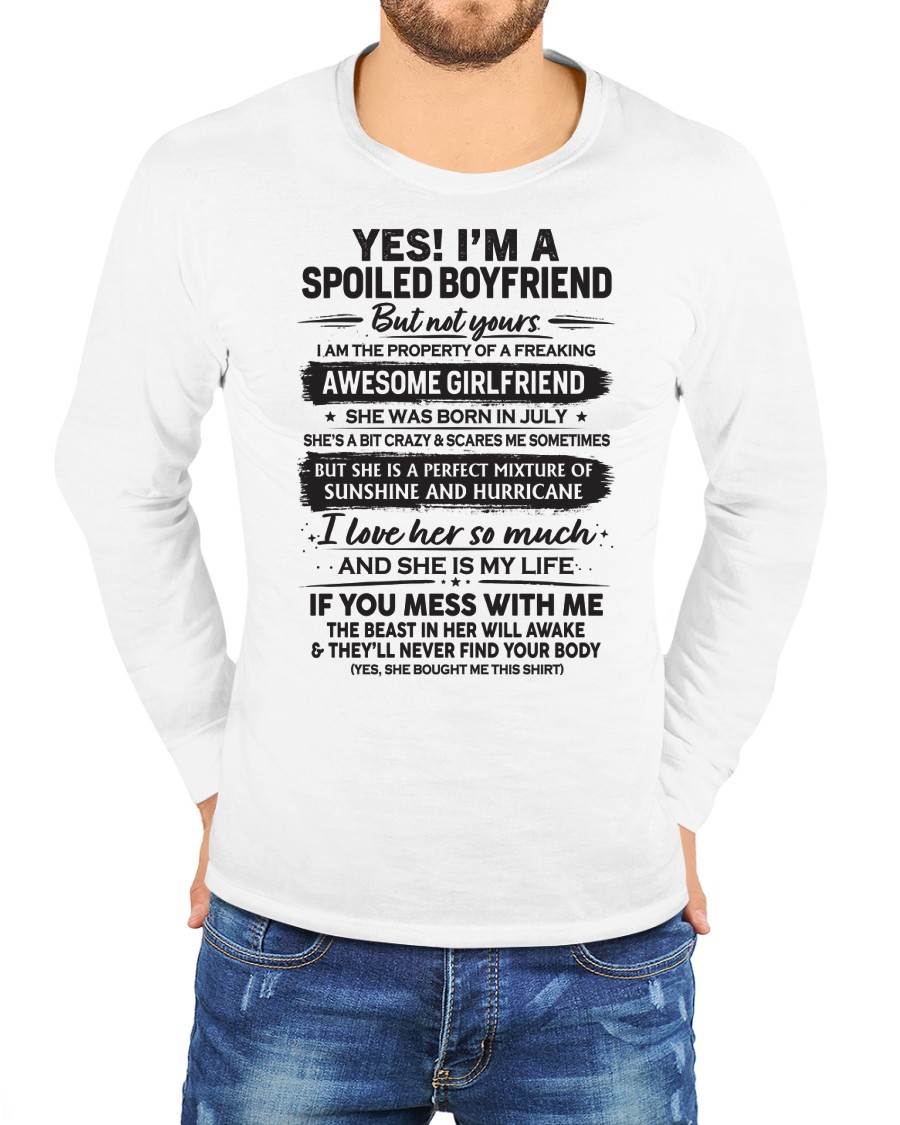 JULY - I'M A SPOILED BOYFRIEND - GIFT FROM WIFE/GIRLFRIEND - NTTD07 (SKU26T-01250-07)
