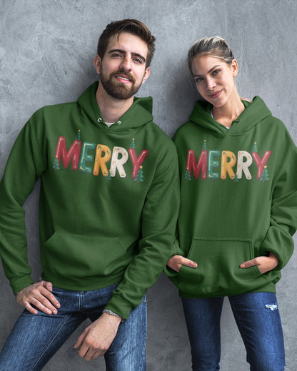 MERRY Christmas Sweatshirt – Festive Holiday Pullover for Winter | Christmas T-shirt, Hoodie, Long Sleeve Tee
