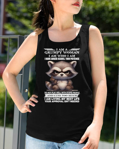 GRUMPY WOMAN - BIRTHDAY T-SHIRT FOR WOMEN - NTTD00 (SKU2602-152-00)