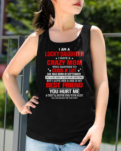 SEPTEMBER - I'M A LUCKY DAUGHTER - PERFECT GIFT FOR YOUR DAUGHTER - GIFT FROM MOM - NTTD09 (SKU12-241-09)