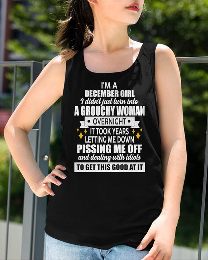 DECEMBER - GROUCHY WOMAN - BIRTHDAY T-SHIRT FOR WOMEN - NTTD12 (SKU2602-181-12)