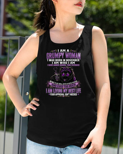 NOVEMBER - I AM WHO I AM - BIRTHDAY T-SHIRT FOR WOMEN - NTTD11 (SKU2607-280-11)