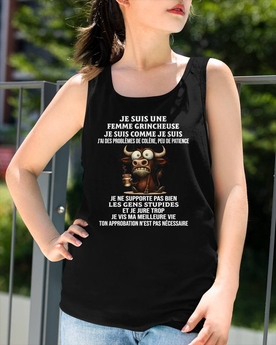 FEMME GRINCHEUSE – T-SHIRT D’ANNIVERSAIRE POUR FEMME - frNTTD00 (SKU2603-260-00)