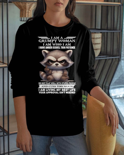 GRUMPY WOMAN - BIRTHDAY T-SHIRT FOR WOMEN - NTTD00 (SKU2602-152-00)
