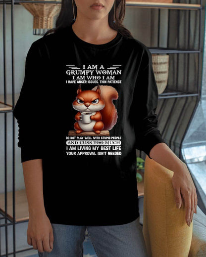 GRUMPY WOMAN - BIRTHDAY T-SHIRT FOR WOMEN - NTTD00 (SKU2602-157-00)