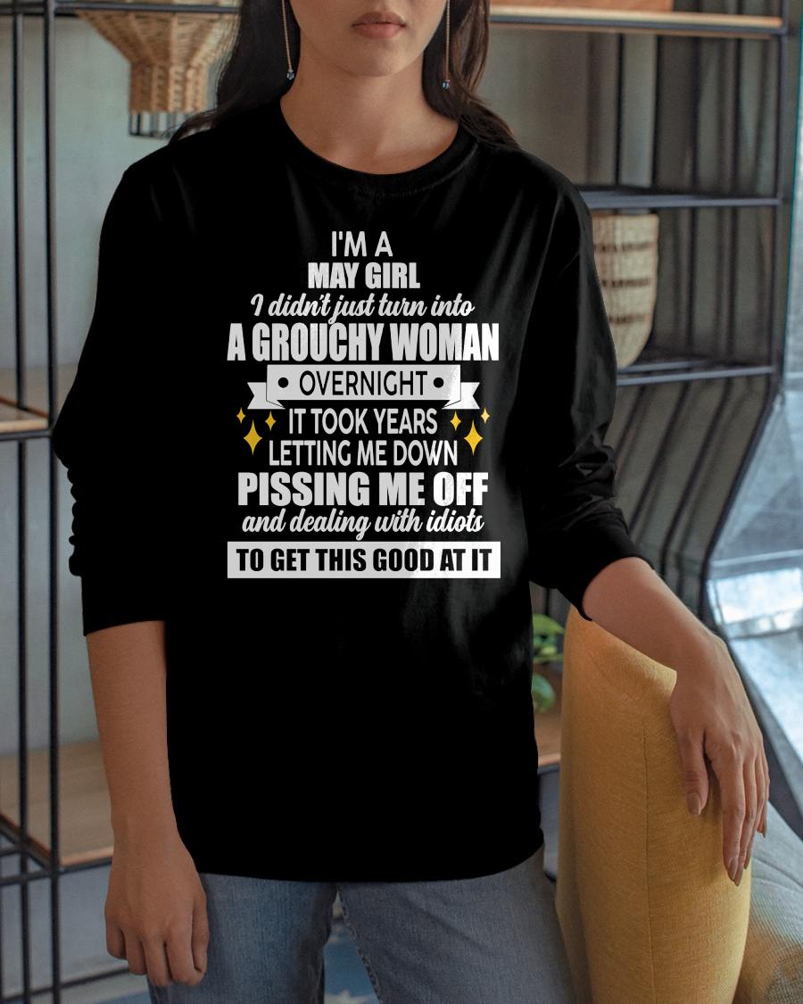 MAY - GROUCHY WOMAN - BIRTHDAY T-SHIRT FOR WOMEN - NTTD05 (SKU2602-181-05)