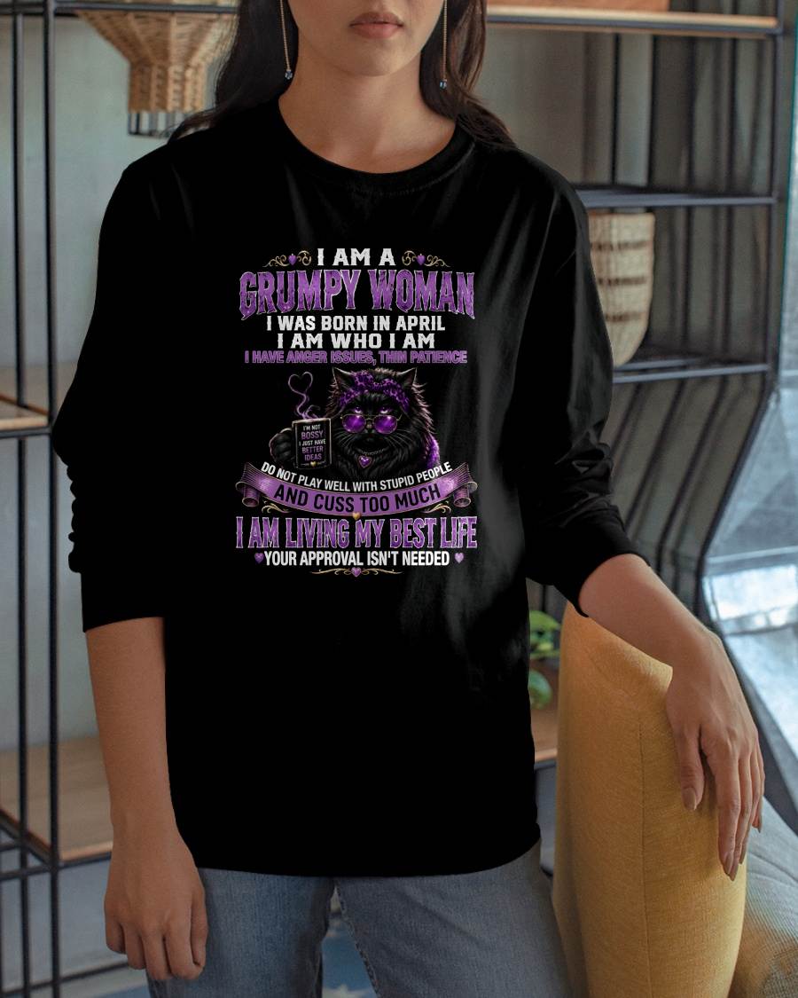 APRIL - I AM WHO I AM - BIRTHDAY T-SHIRT FOR WOMEN - NTTD04 (SKU2607-280-04)