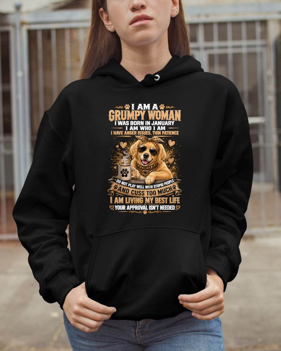 JANUARY - I AM WHO I AM - BIRTHDAY T-SHIRT FOR WOMEN - NTTD01 (SKU2607-318-01)
