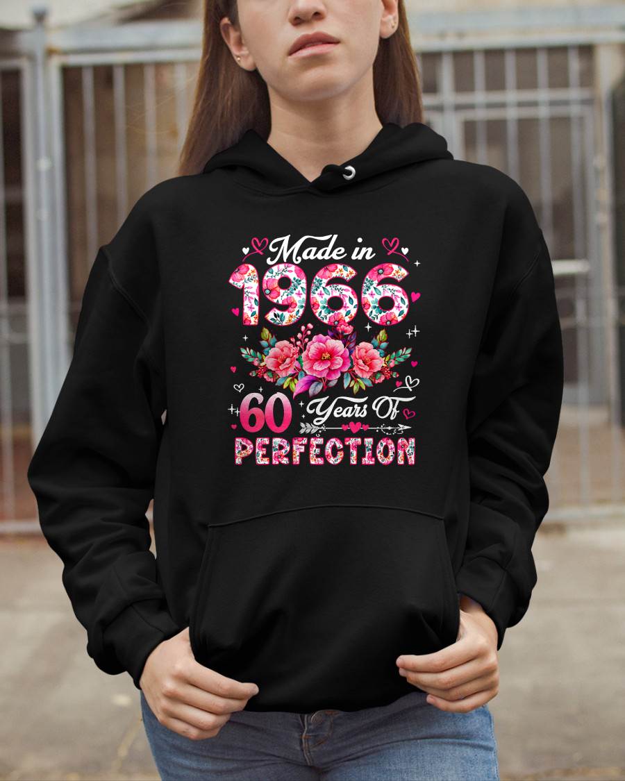 MAKE IN 1966 - 60 YEARS OF PERFECTION - BIRTHDAY GIFT FOR WOMEN - NTTD00 (SKU2609-211-1966)