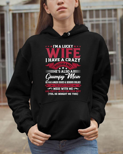 PERFECT T-SHIRT FOR MY LUCKY WIFE - GIFT FROM HUSBAND - NTTD00 (SKU10-156-00)