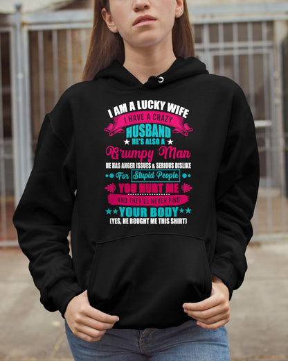 PERFECT T-SHIRT FOR MY LUCKY WIFE - GIFT FROM HUSBAND - NTTD00 (SKU26T-01105-00)