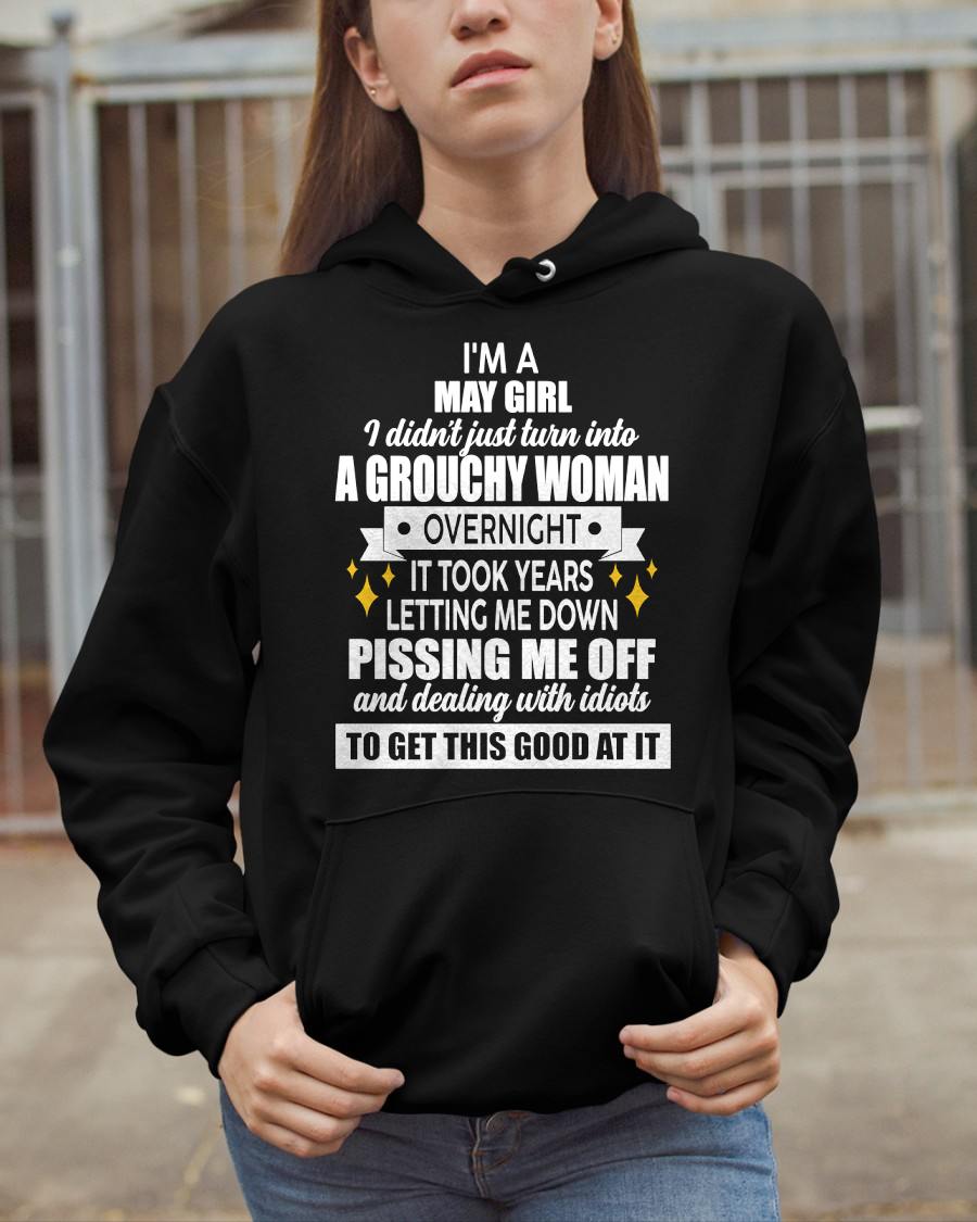 MAY - GROUCHY WOMAN - BIRTHDAY T-SHIRT FOR WOMEN - NTTD05 (SKU2602-181-05)