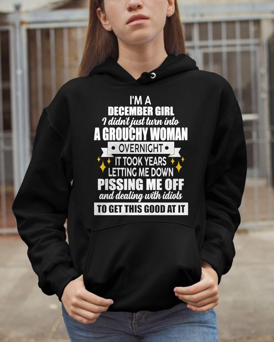 DECEMBER - GROUCHY WOMAN - BIRTHDAY T-SHIRT FOR WOMEN - NTTD12 (SKU2602-181-12)