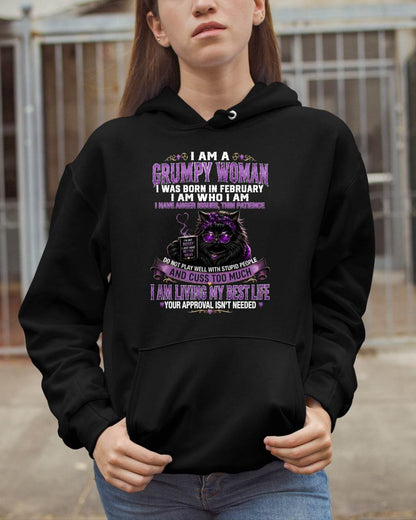 FEBRUARY - I AM WHO I AM - BIRTHDAY T-SHIRT FOR WOMEN - NTTD02 (SKU2607-280-02)