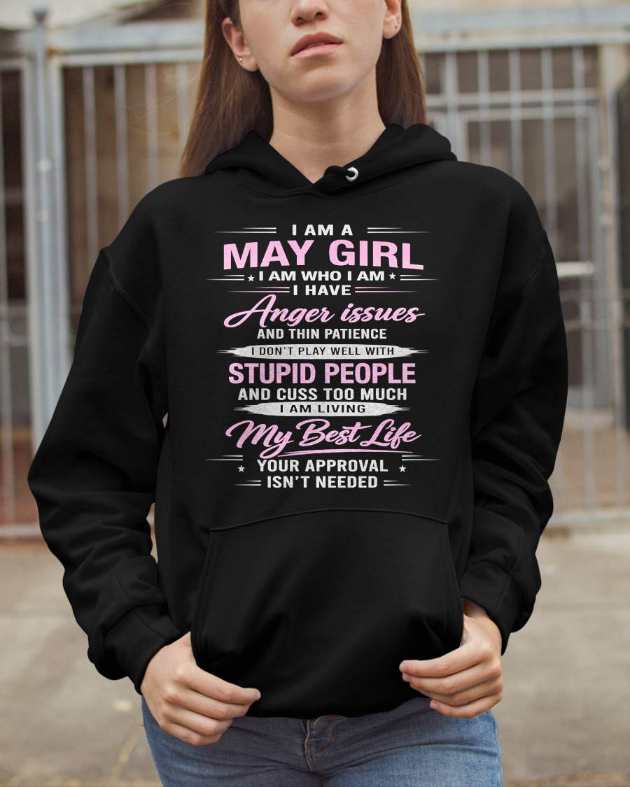 MAY - I AM WHO I AM - BIRTHDAY T-SHIRT FOR WOMEN - NTTD05 (SKU26T-01273-05)