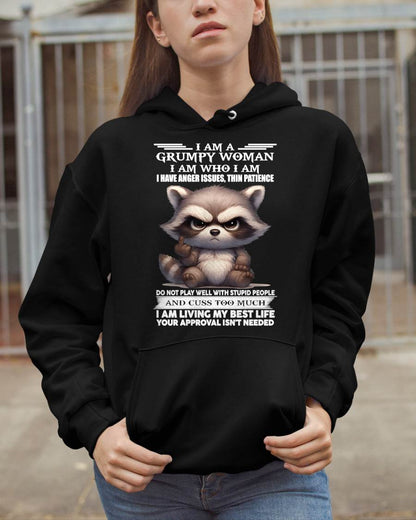 GRUMPY WOMAN - BIRTHDAY T-SHIRT FOR WOMEN - NTTD00 (SKU2602-152-00)