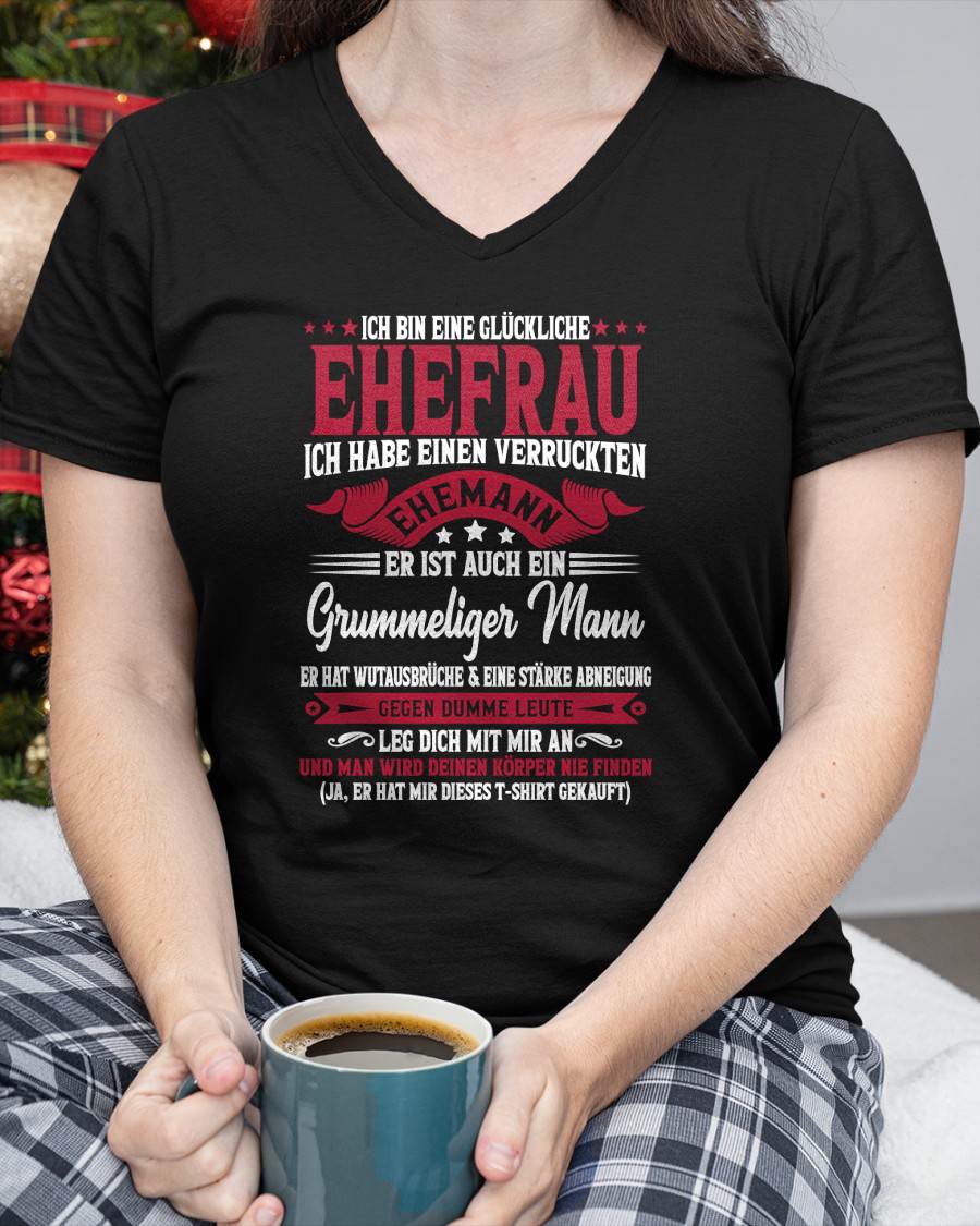 PERFEKTES T-SHIRT FÜR MEINE GLÜCKLICHE FRAU – GESCHENK VON IHREM EHEMANN - NTTD00 (SKU10-160-00)