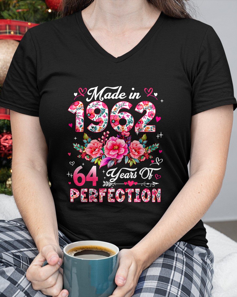 MAKE IN 1962 - 64 YEARS OF PERFECTION - BIRTHDAY GIFT FOR WOMEN - NTTD00 (SKU2609-211-1962)