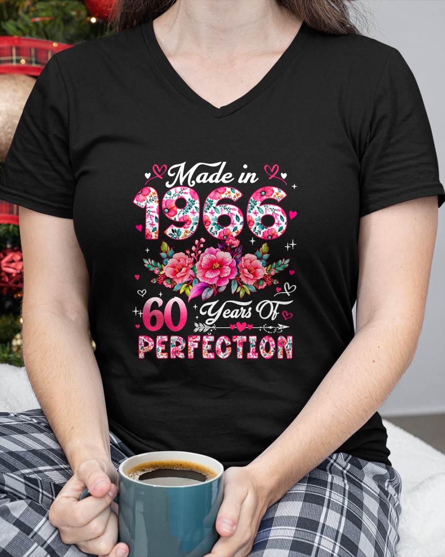 MAKE IN 1966 - 60 YEARS OF PERFECTION - BIRTHDAY GIFT FOR WOMEN - NTTD00 (SKU2609-211-1966)