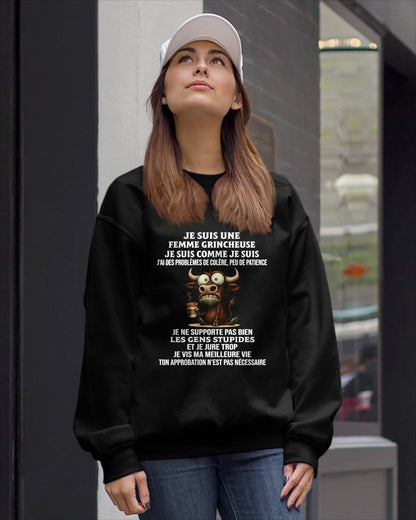 FEMME GRINCHEUSE – T-SHIRT D’ANNIVERSAIRE POUR FEMME - frNTTD00 (SKU2603-260-00)