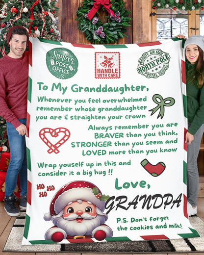 BLANKET FOR GRANDDAUGHTER – COMFORT & WARMTH GIFT  Sherpa Fleece Blanket NTTD00 (SKUB10-181)