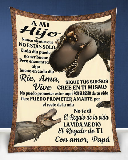 Manta para Hijo – Regalo de Consuelo y Calidez de Papá Manta Acolchada de Forro Polar Sherpa NTTDsp (SKUB11-63)