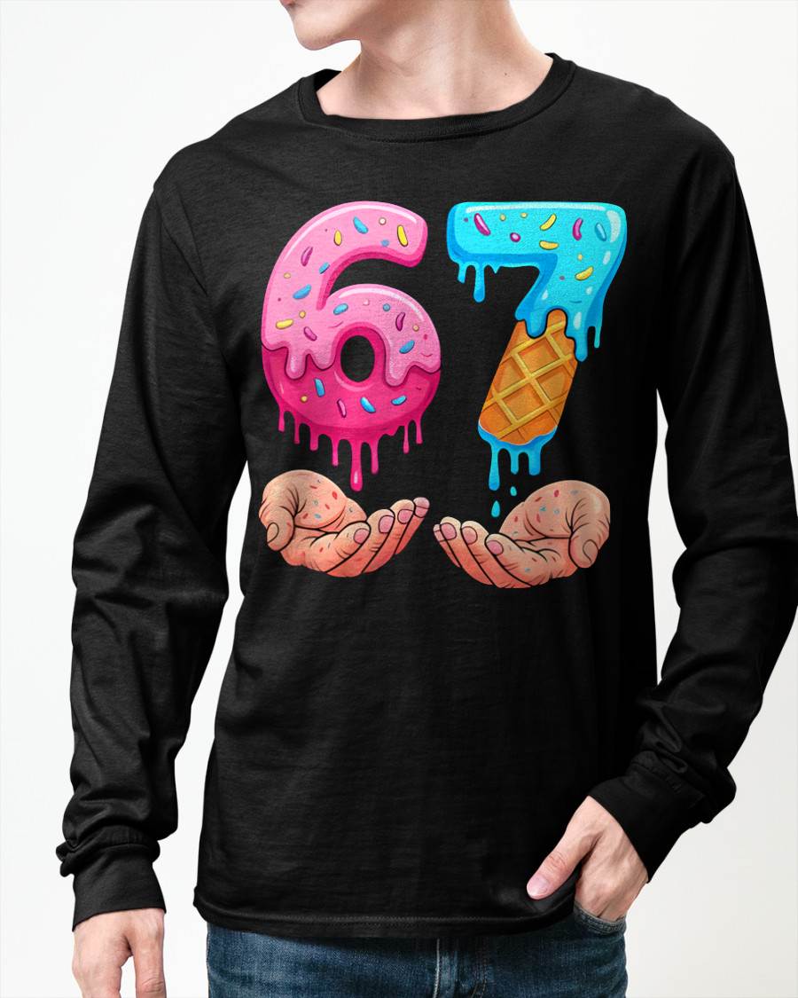 ICE CREAM 6 7 - UNISEX MEME T-SHIRT - NTTD00
