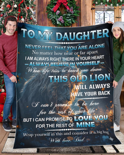 BLANKET FOR DAUGHTER – COMFORT & WARMTH GIFT FROM DAD Sherpa Fleece Quilt Blanket NTTD00 (SKUB11-81)