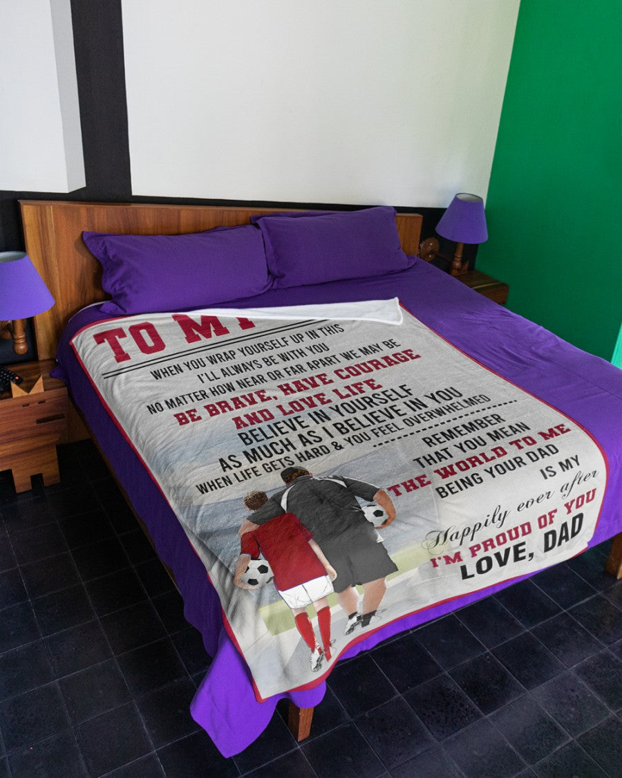 BLANKET FOR SON – COMFORT & WARMTH GIFT FROM DAD Sherpa Fleece Quilt Blanket NTTD00 (SKUB11-157)