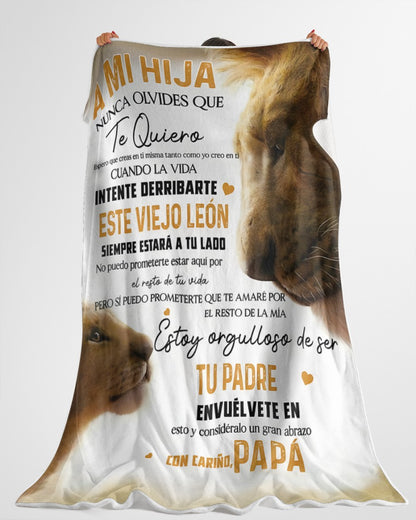 Manta para Hija – Regalo de Consuelo y Calidez de Papá Manta Acolchada de Forro Polar Sherpa NTTDsp (SKUB12-33)