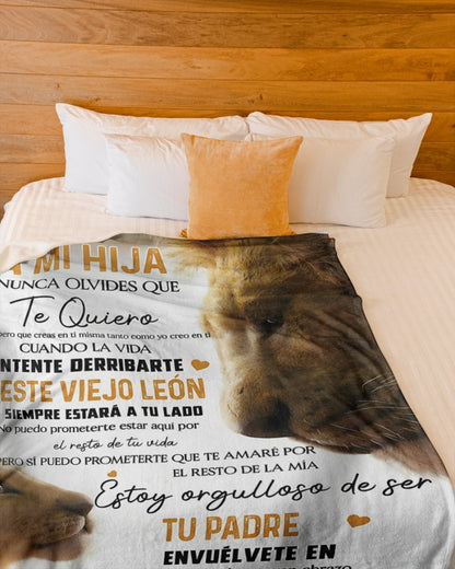 Manta para Hija – Regalo de Consuelo y Calidez de Papá Manta Acolchada de Forro Polar Sherpa NTTDsp (SKUB12-33)