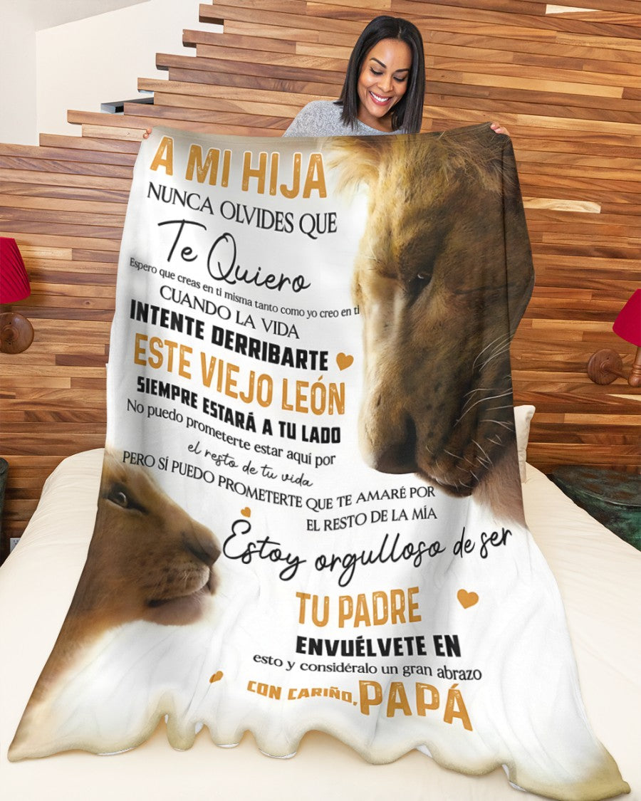 Manta para Hija – Regalo de Consuelo y Calidez de Papá Manta Acolchada de Forro Polar Sherpa NTTDsp (SKUB12-33)