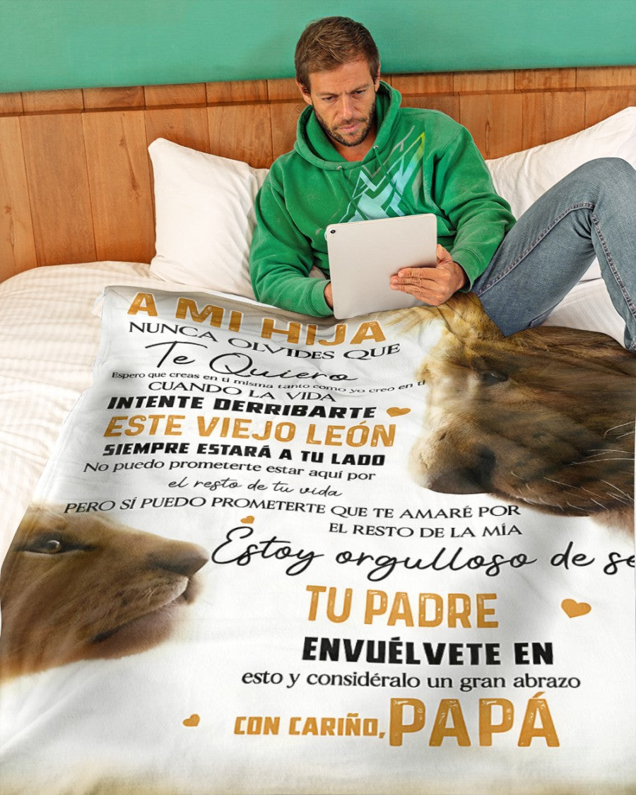 Manta para Hija – Regalo de Consuelo y Calidez de Papá Manta Acolchada de Forro Polar Sherpa NTTDsp (SKUB12-33)