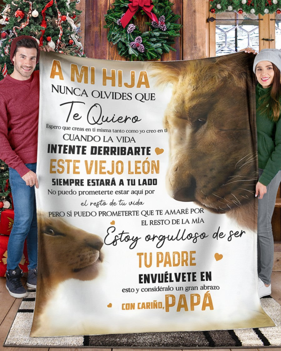 Manta para Hija – Regalo de Consuelo y Calidez de Papá Manta Acolchada de Forro Polar Sherpa NTTDsp (SKUB12-33)