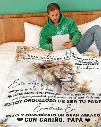 Manta para Hija – Regalo de Consuelo y Calidez de Papá Manta Acolchada de Forro Polar Sherpa NTTDsp (SKUB11-95)