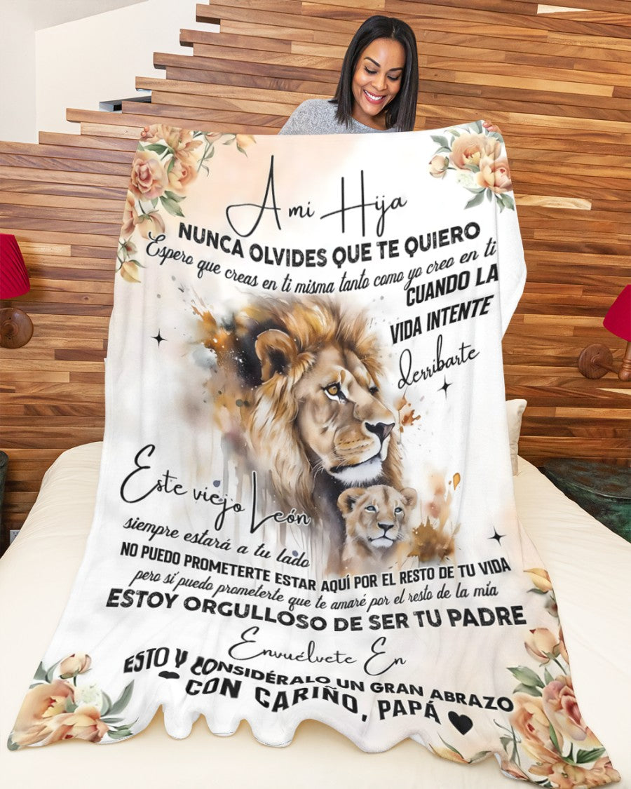 Manta para Hija – Regalo de Consuelo y Calidez de Papá Manta Acolchada de Forro Polar Sherpa NTTDsp (SKUB11-95)