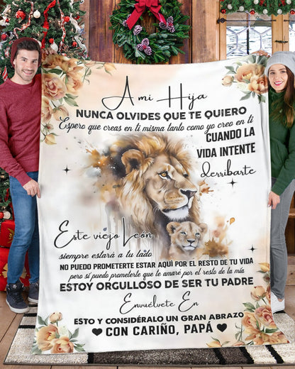 Manta para Hija – Regalo de Consuelo y Calidez de Papá Manta Acolchada de Forro Polar Sherpa NTTDsp (SKUB11-95)