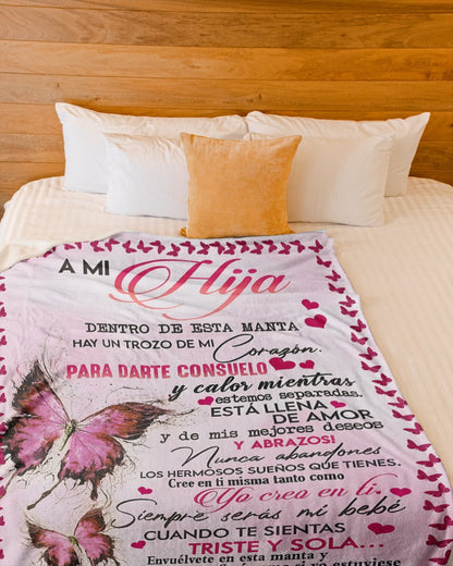 MANTA PARA HIJA – REGALO DE COMODIDAD Y CALOR DE MAMÁ Manta acolchada de forro polar Sherpa NTTDsp