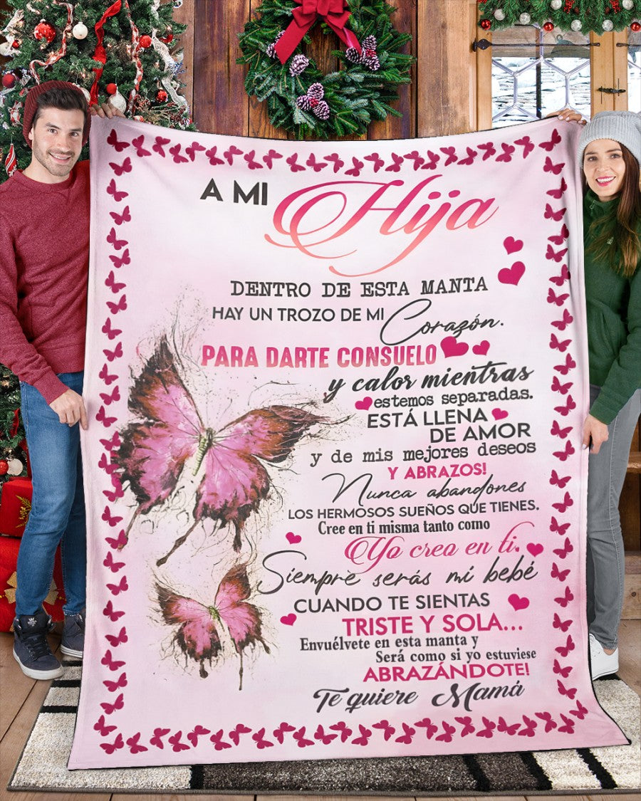 MANTA PARA HIJA – REGALO DE COMODIDAD Y CALOR DE MAMÁ Manta acolchada de forro polar Sherpa NTTDsp