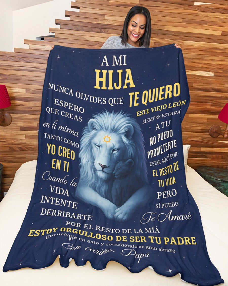 Manta para Hija – Regalo de Consuelo y Calidez de Papá Manta Acolchada de Forro Polar Sherpa NTTDsp (SKUB11-70)