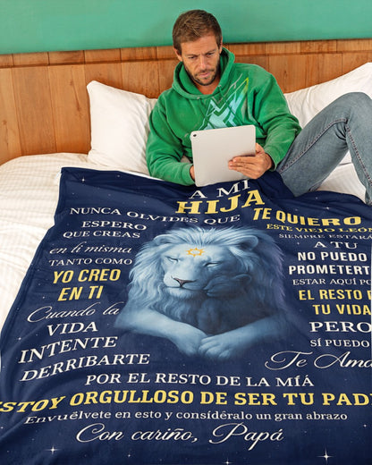 Manta para Hija – Regalo de Consuelo y Calidez de Papá Manta Acolchada de Forro Polar Sherpa NTTDsp (SKUB11-70)