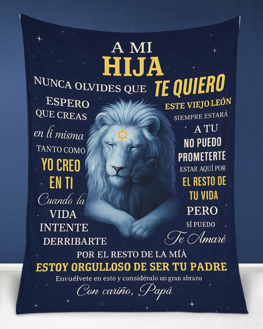 Manta para Hija – Regalo de Consuelo y Calidez de Papá Manta Acolchada de Forro Polar Sherpa NTTDsp (SKUB11-70)