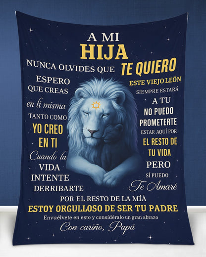 Manta para Hija – Regalo de Consuelo y Calidez de Papá Manta Acolchada de Forro Polar Sherpa NTTDsp (SKUB11-70)